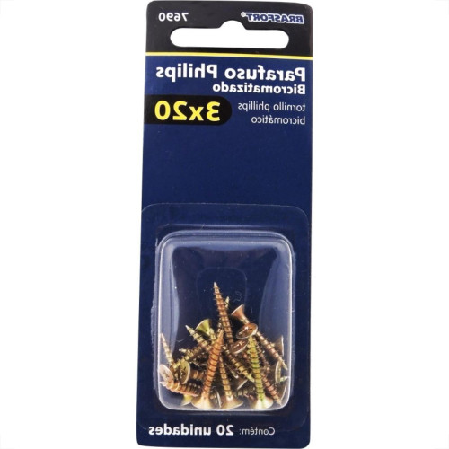 Cartela Parafuso Chipboard Brasfort Cabeca Chata Philips 3,0X20 Cartela Com 20 Pecas 7690 Cartela Parafuso Chipboard Brasfort Cabeca Chata Philips 3,0X20 Cartela Com 20 Pecas 7690