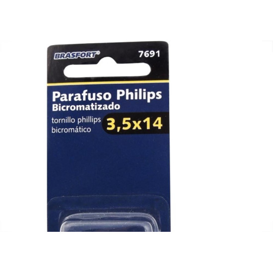 Cartela Parafuso Chipboard Brasfort Cabeca Chata Philips 3,5X14 Cartela Com 20 Pecas 7691 Cartela Parafuso Chipboard Brasfort Cabeca Chata Philips 3,5X14 Cartela Com 20 Pecas 7691