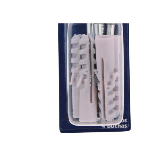 Cartela Parafuso Madeira Brasfort Com Bucha 10Mm Philips Cartela Com 4 Pecas 7682 Cartela Parafuso Madeira Brasfort Com Bucha 10Mm Philips Cartela Com 4 Pecas 7682
