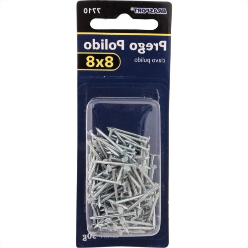 Cartela Prego Aco Polido Brasfort Com Cabeca 08X08 (1,20X18mm) (1,20X18mm) Cartela Com 30 Gramas 7710 Cartela Prego Aco Polido Brasfort Com Cabeca 08X08 (1,20X18mm) (1,20X18mm) Cartela Com 30 Gramas 7710