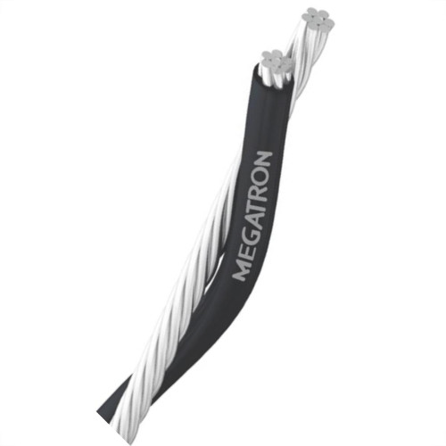 Fio De Aluminio Megatron Duplex 1Kv 16Mm 100M Preto 5411