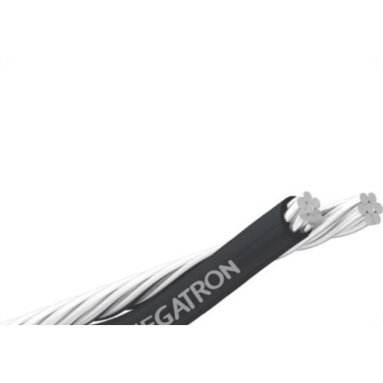 Fio De Aluminio Megatron Duplex 1Kv 16Mm 100M Preto 5411