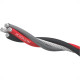 Fio De Aluminio Megatron Quadriplex 1Kv 35Mm 100M Preto/Cinza/Vermelho Bobina 5501