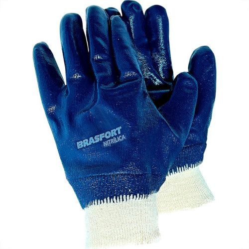 Luva Nitrilica Brasfort Azul 8 7977