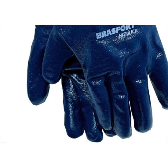 Luva Nitrilica Brasfort Azul 8 7977 Luva Nitrilica Brasfort Azul 8 7977