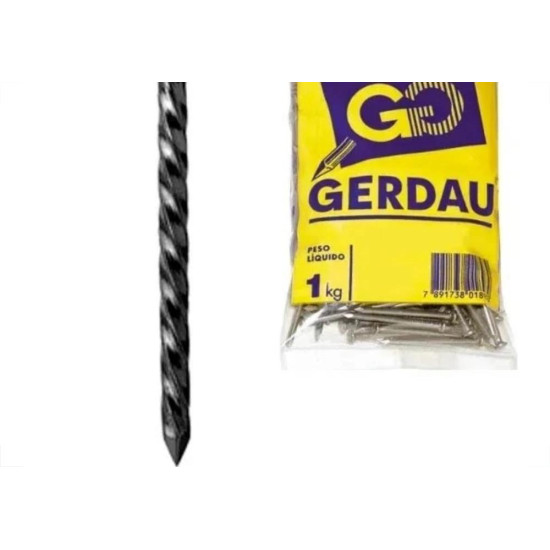 Prego Ardox Gerdau Com Cabeca 19X36 (3,90X83mm) 1Kg Prego Ardox Gerdau Com Cabeca 19X36 (3,90X83mm) 1Kg