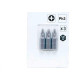 Ponteira Makita Bits Phillips Ph3 X 25Mm Curta Com 3 Pecas B-23472
