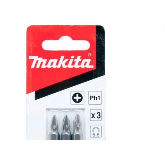 Ponteira Makita Bits Phillips Ph1 X 50Mm Com 3 Pecas B-25214 Ponteira Makita Bits Phillips Ph1 X 50Mm Com 3 Pecas B-25214