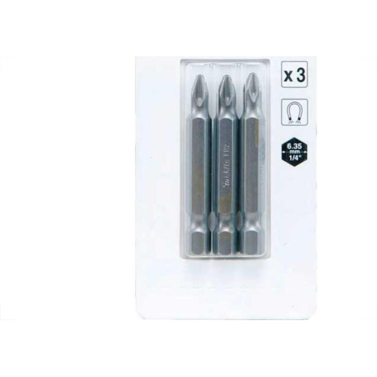 Ponteira Makita Bits Phillips Ph2 X 50Mm Com 3 Pecas B-25220 Ponteira Makita Bits Phillips Ph2 X 50Mm Com 3 Pecas B-25220