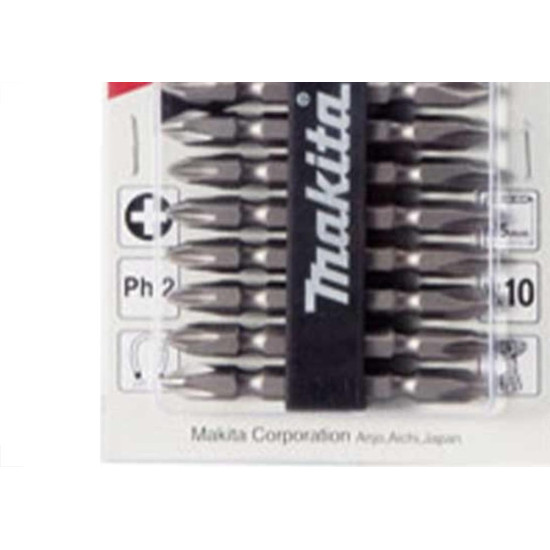 Ponteira Makita Bits Phillips Ph2 X 65Mm Com 10 Pecas D-34366 Ponteira Makita Bits Phillips Ph2 X 65Mm Com 10 Pecas D-34366