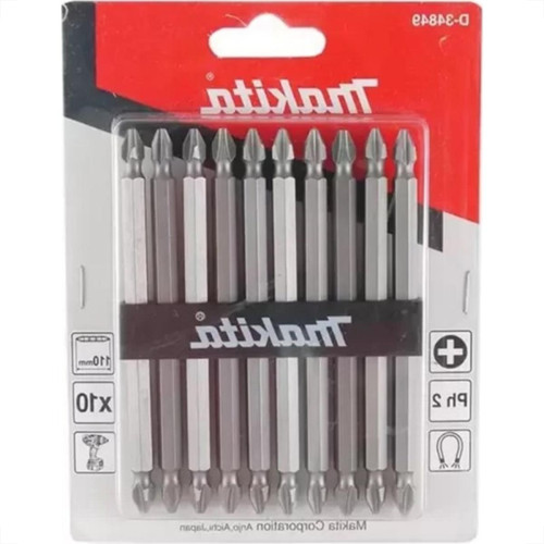 Ponteira Makita Bits Phillips Ph2 X110Mm Com 10 Pecas D-34849 Ponteira Makita Bits Phillips Ph2 X110Mm Com 10 Pecas D-34849