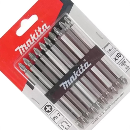 Ponteira Makita Bits Phillips Ph2 X110Mm Com 10 Pecas D-34849 Ponteira Makita Bits Phillips Ph2 X110Mm Com 10 Pecas D-34849