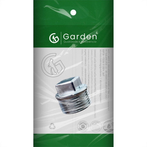 Plug Zamac Cromado 1/2'' Rosca Rosca Macho Cromado 10638Cre Plug Zamac Cromado 1/2'' Rosca Rosca Macho Cromado 10638Cre