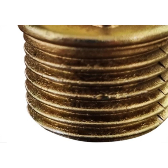 Plug Zamac Cromado 1/2'' Rosca Rosca Macho Amarelo 10638E Plug Zamac Cromado 1/2'' Rosca Rosca Macho Amarelo 10638E