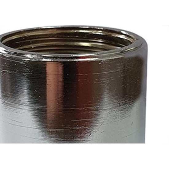 Luva Zamac Garden 1/2'' Rosca Rosca Cromada 10880Cre Luva Zamac Garden 1/2'' Rosca Rosca Cromada 10880Cre