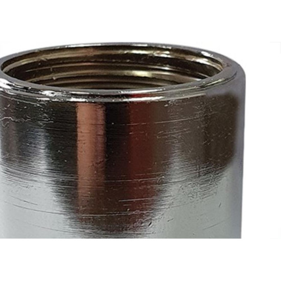 Luva Zamac Garden 3/4'' Rosca Rosca Cromada 10885Cre