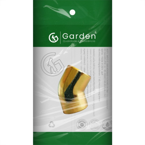 Cotovelo Zamac Garden 45X1/2'' Rosca Rosca Amarelo 10899E
