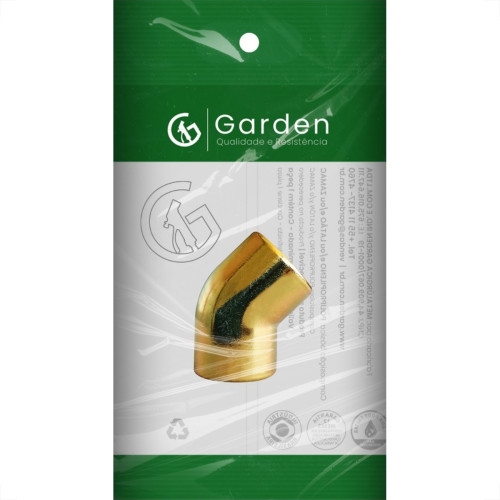Cotovelo Zamac Garden 45X3/4'' Rosca Rosca Amarelo 10900E