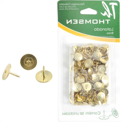 Percevejo Thomsen Latonado Cartela Com 50 Pecas Pl-012 Percevejo Thomsen Latonado Cartela Com 50 Pecas Pl-012