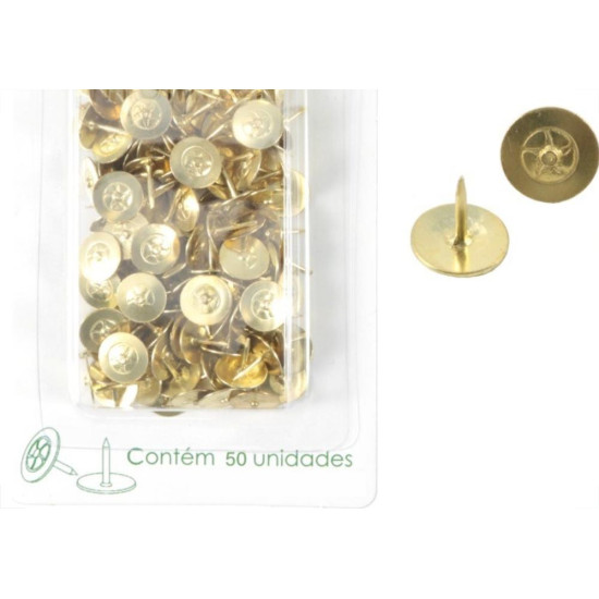 Percevejo Thomsen Latonado Cartela Com 50 Pecas Pl-012 Percevejo Thomsen Latonado Cartela Com 50 Pecas Pl-012