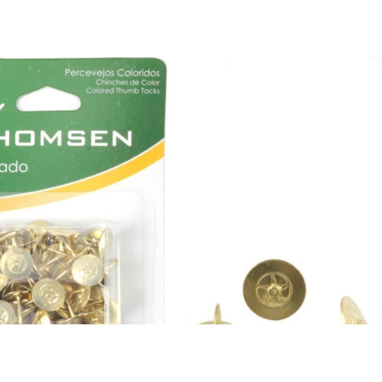 Percevejo Thomsen Latonado Cartela Com 50 Pecas Pl-012 Percevejo Thomsen Latonado Cartela Com 50 Pecas Pl-012