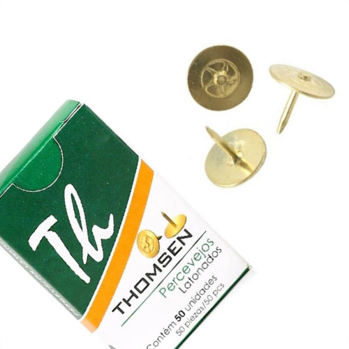 Percevejo Thomsen Latonado Caixa Com 50 Pecas Pl-004 Percevejo Thomsen Latonado Caixa Com 50 Pecas Pl-004
