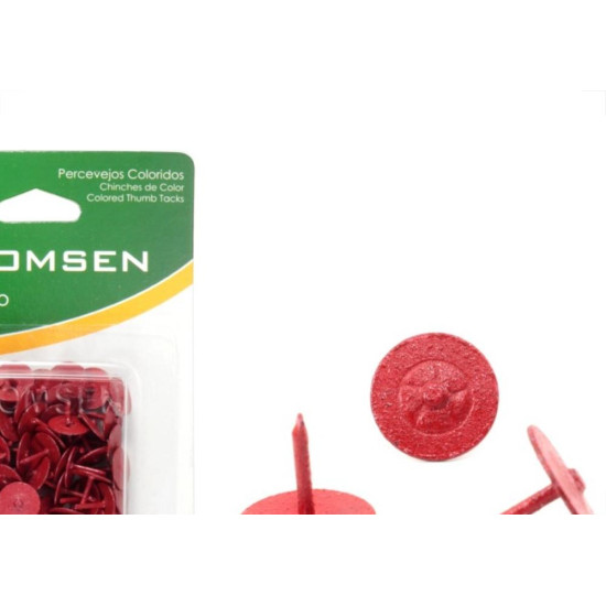 Percevejo Thomsen Vermelho Cartela Com 50 Pecas Pc-021 Percevejo Thomsen Vermelho Cartela Com 50 Pecas Pc-021
