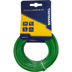 Fio De Nylon Quadrado 1,6Mm/ 10M Brasfort  9001