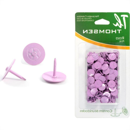 Percevejo Thomsen Rosa Cartela Com 50 Pecas Pc-025 Percevejo Thomsen Rosa Cartela Com 50 Pecas Pc-025