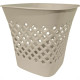 Cesto Papeleiro Plastico Shangri-La Quadrado Marmorizado 24X24Cm 
