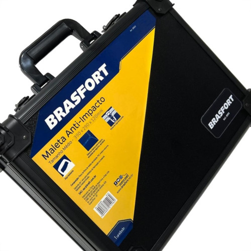 Maleta Ant-Impacto Brasfort Media 390X290X120Mm 8993 Maleta Ant-Impacto Brasfort Media 390X290X120Mm 8993
