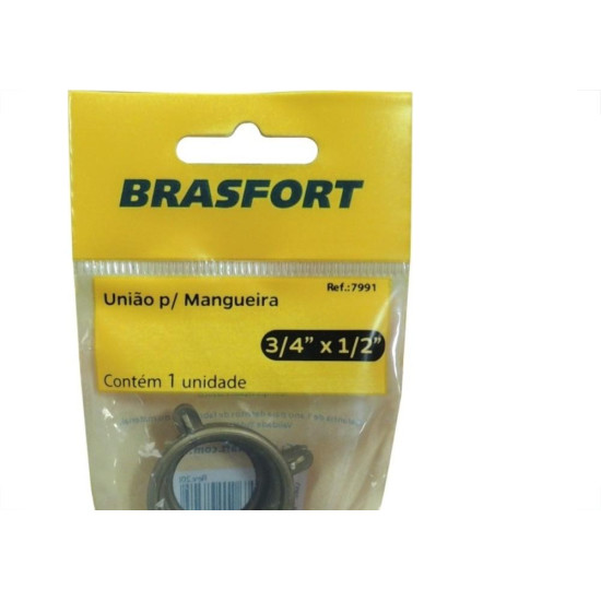 Cartela Uniao Plastica Brasfort 3/4 X 1/2 Para Torneira Com 1 Peca 7991 Cartela Uniao Plastica Brasfort 3/4 X 1/2 Para Torneira Com 1 Peca 7991