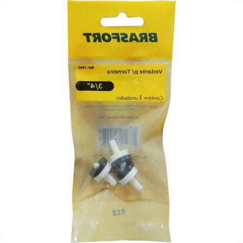 Cartela Vedante Torneira Brasfort Pvc 3/4 Com 3 Pecas 7993 Cartela Vedante Torneira Brasfort Pvc 3/4 Com 3 Pecas 7993