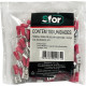 Pre-Isolado Sforplast Femea 0,5/1,5 Vermelho 100pcs 4771
