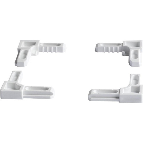 Acessorio Canto Para Perfil Tela Mosquiteira Decal 009 Branco Kit Com 4 Pecas Kit-009-Bco Acessorio Canto Para Perfil Tela Mosquiteira Decal 009 Branco Kit Com 4 Pecas Kit-009-Bco