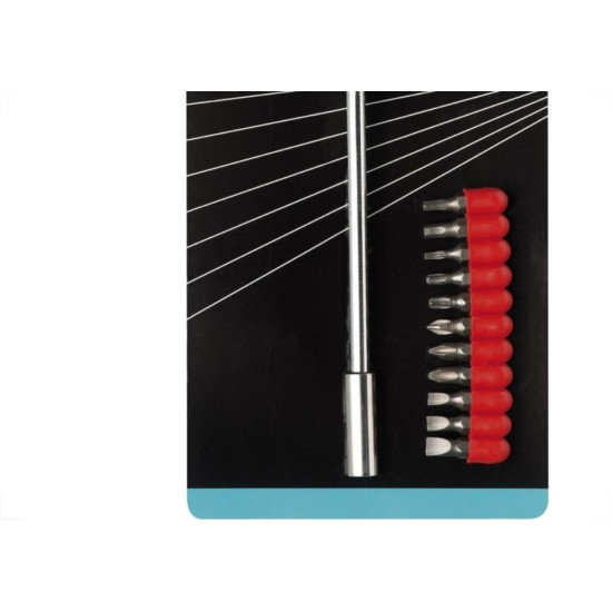 Chave Fenda/Phillips/Torx/Allen Excellent Cabo ''T'' Com 11 Pontas 6Xm Chave Fenda/Phillips/Torx/Allen Excellent Cabo ''T'' Com 11 Pontas 6Xm