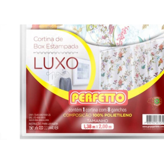 Cortina Para Box Perfetto Estampada 1,38 X 2,00M 0147
