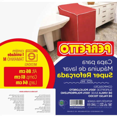 Capa Para Maquina De Lavar (Cores Sortidas) Perfetto Reforcada M 0465