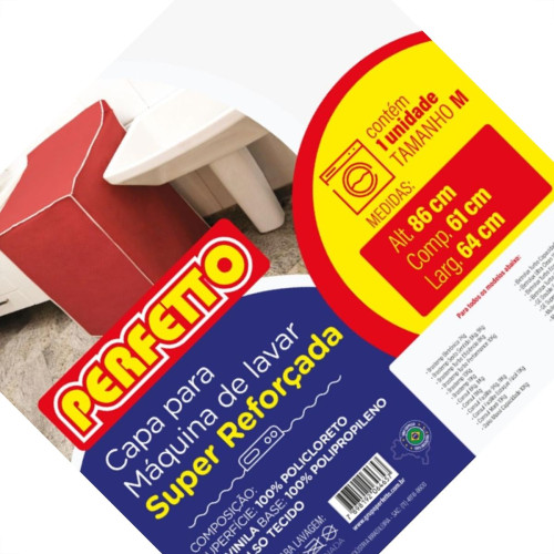 Capa Para Maquina De Lavar (Cores Sortidas) Perfetto Reforcada M 0465
