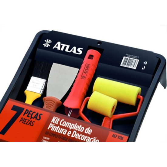 Kit Pintura Atlas 1016 Com 7 Pecas 1016