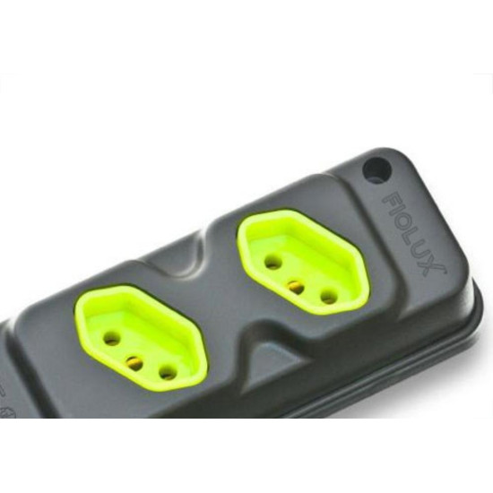 Kit C/3 - Tomada Barra Fiolux   Dupla 20A 2 Polos+Terra P...