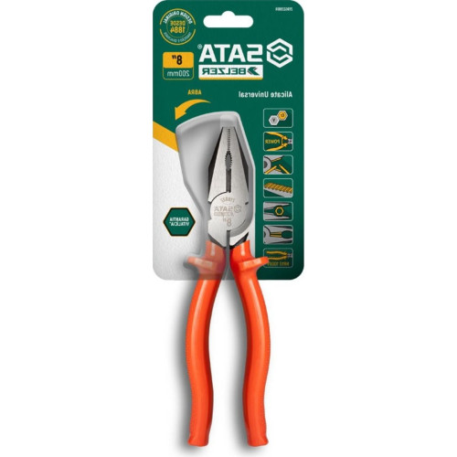 Alicate Universal Profissional Belzer Sata Isolado 8''Laranja 219022Bbr Alicate Universal Profissional Belzer Sata Isolado 8''Laranja 219022Bbr
