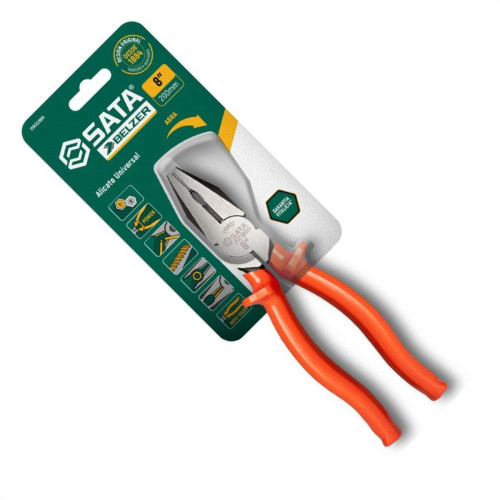 Alicate Universal Profissional Belzer Sata Isolado 8''Laranja 219022Bbr Alicate Universal Profissional Belzer Sata Isolado 8''Laranja 219022Bbr