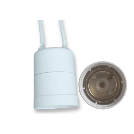 Soquete Com Rabicho Wr Branco 7272 - Kit C/20 Soquete Com Rabicho Wr Branco 7272 - Kit C/20