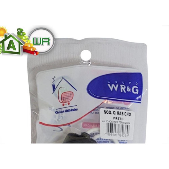 Soquete Com Rabicho Wr Preto Flowpack 8038 Soquete Com Rabicho Wr Preto Flowpack 8038
