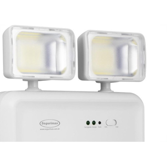 Luminaria Emergencia Led Segurimax 2200 Lumens 2 Farois Compact 42482 Luminaria Emergencia Led Segurimax 2200 Lumens 2 Farois Compact 42482