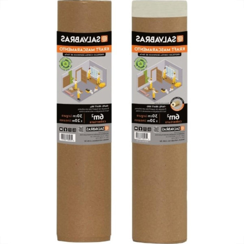 Protecao Para Pintura Salvabras Kraft Mascaramento 0,90M X 20M P00043 Protecao Para Pintura Salvabras Kraft Mascaramento 0,90M X 20M P00043