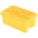 Caixinha Luz Plastica 4X2 Tramontina Amarela Orelha Pvc - Kit C/25
