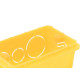 Caixinha Luz Plastica 4X2 Tramontina Amarela Orelha Pvc - Kit C/25