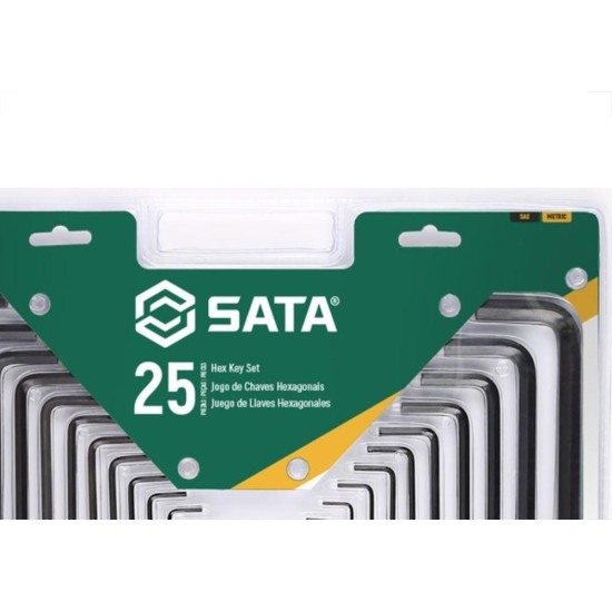 Chave Allen Sata 3/8A3/64 0,7A10,0 25 Pecas St09120Sj Chave Allen Sata 3/8A3/64 0,7A10,0 25 Pecas St09120Sj